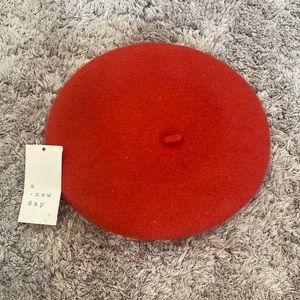 Red orange beret target
